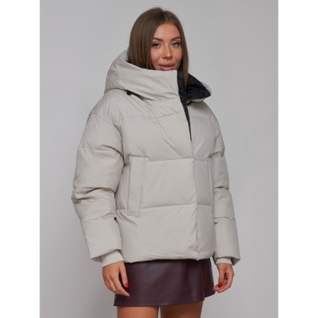 Winter jacket, size 50, light gray color-9