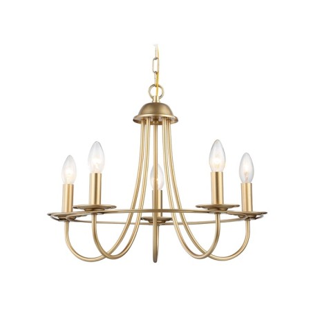 Suspended chandelier Ambrella TR9615/5 CGD, E14, 5x40W D530x770 mm, black