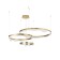 Suspension Dimmious "Castel", size 133.5x95 (80+60+40) x150 cm, 100W, LED, 3000K