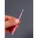 Micro -shoes for extensing and laminating eyelashes, set - 10 pcs, 9.5 cm, pink color
