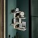 Largo regiment 014, angular, wall, hinged, 400x400x610, oak craft white