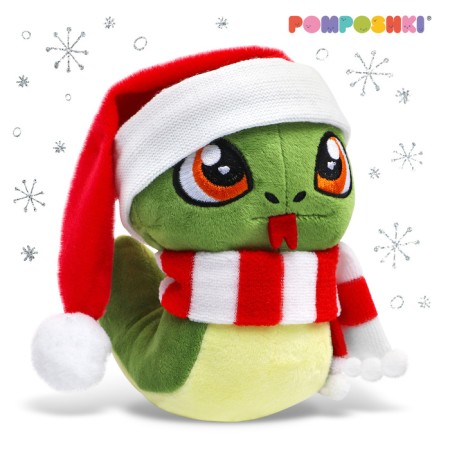 Soft toy "Snake", in a hat and scarf
