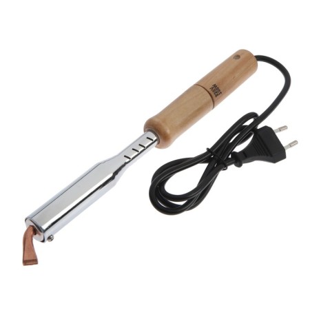 Tundra soldering iron, wooden handle, flat copper sting, 100 watts, 220 B-3