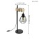 TowNSHEND 5, 1x60W E27 table lamp, brown color, black