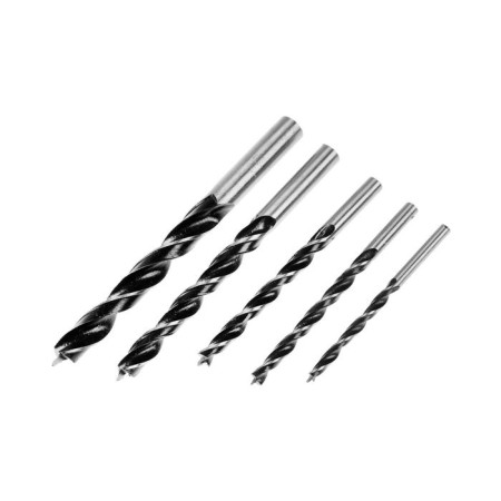 A set of drills on the tundra, a cylindrical shank, 4-5-6-8-10 mm, 5 pcs.