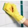VILEDA gloves contract for professional cleaning, size S, yellow color