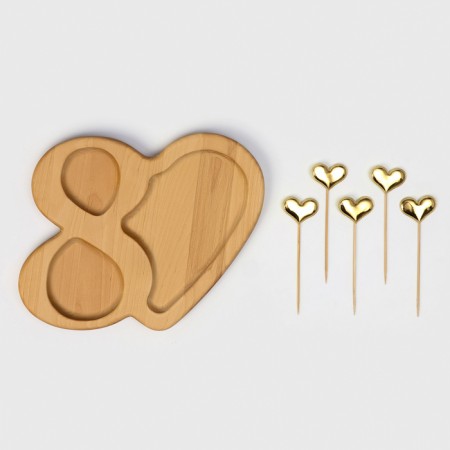Menzhitsa "endless love", birch, in a gift box, as a gift a set of spits-9