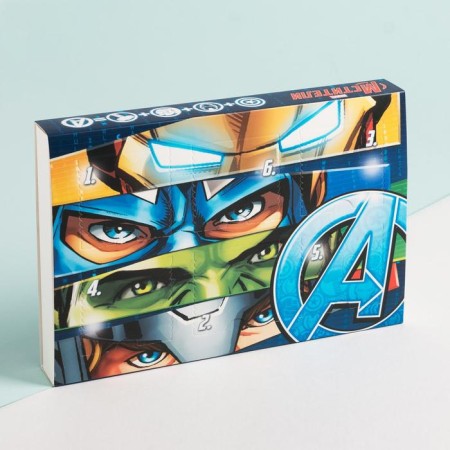 Подарочный набор носков адвент, 6 пар "Superhero" , Мстители, 18-20 см-3