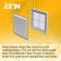 Ventilation grate Zein Lux LP210-OK, 210 x 210 mm, mesh, detachable, check valve