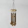 Wind music metal, tree "Symbol OM in the Sun" 5 tubes 60 cm