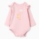 Body with a long sleeve, pink color, height 74 (6-9 months)