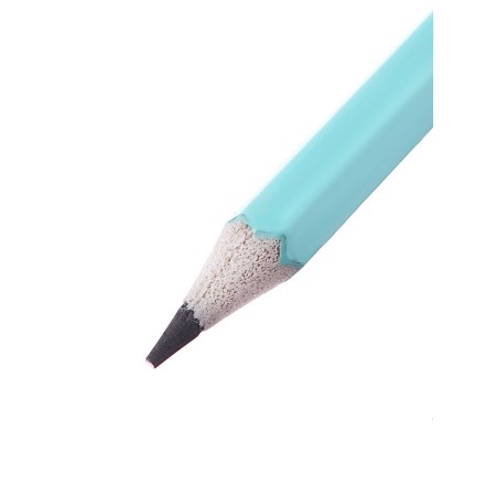 Chernographic pencil (simple) Hb, Calligrata Pastel, with an eraser, sharpened, plastic, hexagonal, mix-6