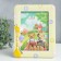 Photo frame plastic 13x18 cm "Girafics with balls" yellow 18x23 cm