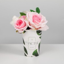A glass for flowers 