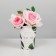 A glass for flowers "Happiness inside" 350 ml