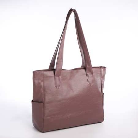 Female bag, on a zipper, pink color-1