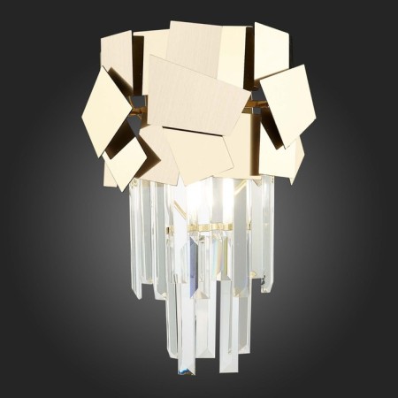 Sconces st. SL1232.201.01. Casorta. 1x60 W, E14, 21x34 cm, golden color-2