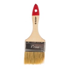 Brush flat bison 4-01001-075, natural bristles, wooden pen, 75mm