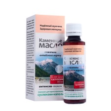 Суспензия-капли Каменное масло "Надежный мужчина. Здоровая женщина" с пантами марала, 3 г