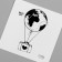 Tattoo on the body Black "Ball with a suitcase" 6x6 cm