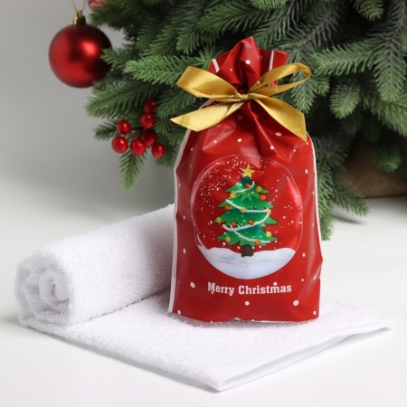 A terry towel economy and I "snowball" 30*60 cm, col. White, 100% HL, 340 g/m2