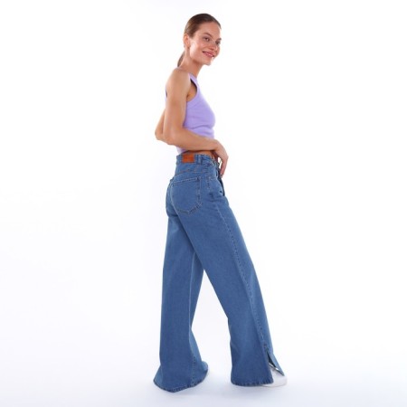 Female jeans, blue color, size 40 (34)-3