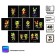 Complet object tetra 48l 10 subject neon animals Calligrata Top, Help Mate, Chalk, Neon, Offset