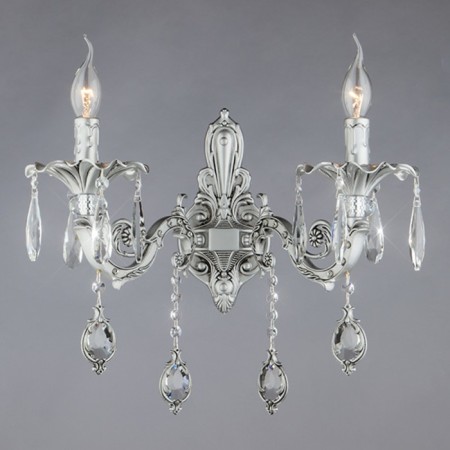 Bra Wonderful 2x40W E14, silver 23x50x23 cm-2