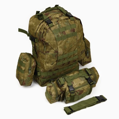 Tactical backpack "Storm Tactic" slings molle, pouches, 50 l, moss-4