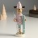 Polystone souvenir "Losik in a pink sweater and hat, with skis" 7.3x5x17.5 cm
