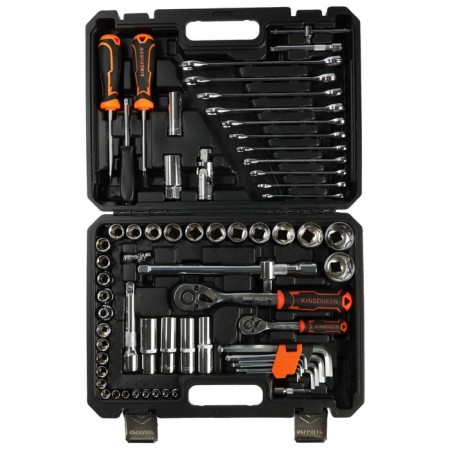 Set of instruments Universal Kingqueen Wib-60015, 72 tooth, 1/2 1/4 ", 70 items-1
