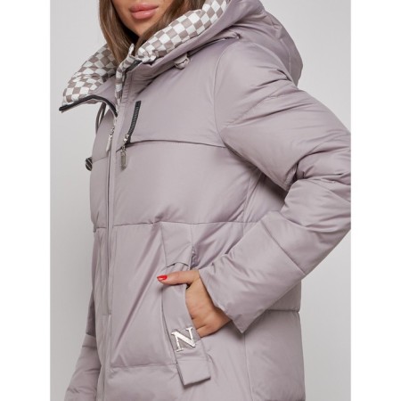 Coat insulated winter female, size 46, color gray-8