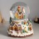 Souvenir Polystone Water Ballion Music, Light "Gingerbread City" D = 12 cm 16.5x16.5x19.5 cm