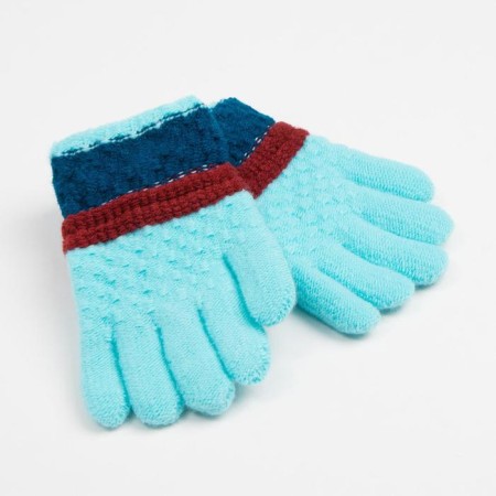 Children's gloves minku colored, col. Blue, 15 rr (15 cm)-1