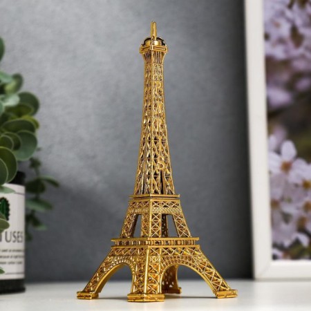 Souvenir Metal "Eiffel Tower" Gold 15x6x6 cm-1