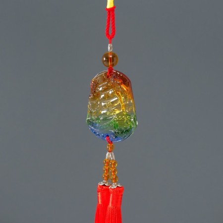 Suspension glass, textile "ship" 1.2x4.7x36 cm-2