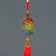 Suspension glass, textile "ship" 1.2x4.7x36 cm