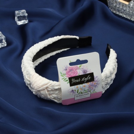 Hair cap "Edison" 3 cm, milk-1
