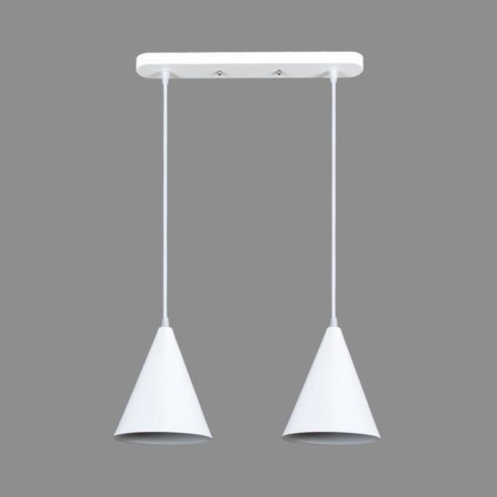 Lamp Bayerlux suspension Bayerlux 2he14 40W white d = 16, h = 20+60 cm