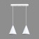 Lamp Bayerlux suspension Bayerlux 2he14 40W white d = 16, h = 20+60 cm