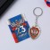 Magnet and keychain "Tricolor", set 2 items