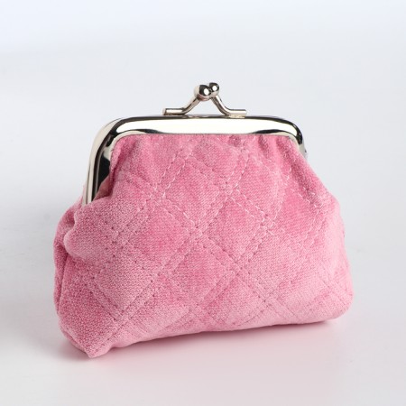 Women's wallet on the farmar, pink color