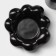 Coffee steam ceramic "chamomile", 2 items: 260 ml mug, saucer d = 17 cm, black color is black
