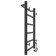 Two electric heated towel rail Laris Prime Chekch, 400x600 mm, 6 crossbars, left, black