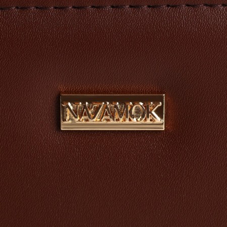 Youth wallet "Nazamok" 12.5x9x2 cm, brown color-4