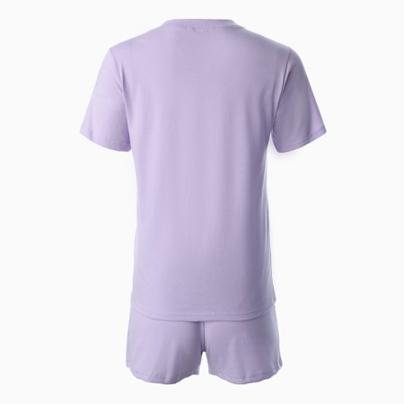 Homemade set (T -shirt, shorts), lilac color/dragon, size 46-5