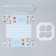 Capcake box, confectionery packaging, 4 cells, "tasty", 16 x 16 x 10 cm