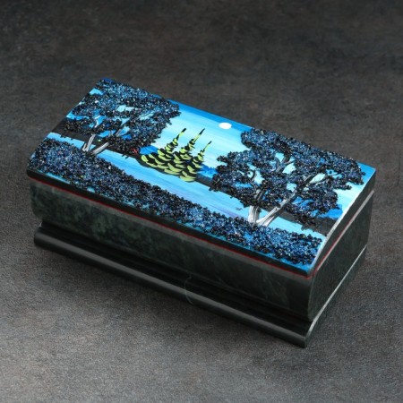 Casket "Night" 15x7x5.5 cm, stone baby, coil-2