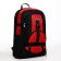 Tourist backpack on lightning, 5 outer pockets, black/red color