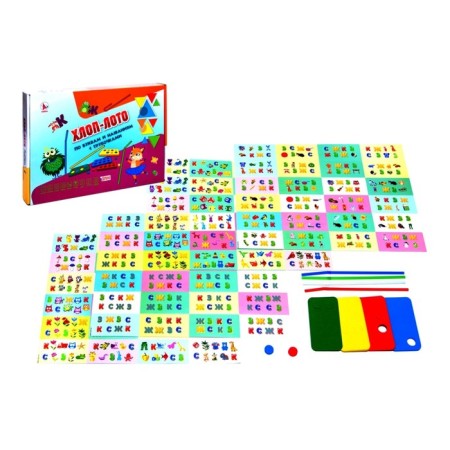 Board game "Cotton-Boot No. 4. Parts and names with tubes "-1